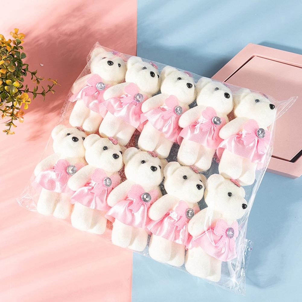 Flower Supply - 10 шт./пакет, букет медведя, мороженое, бриллиантовый